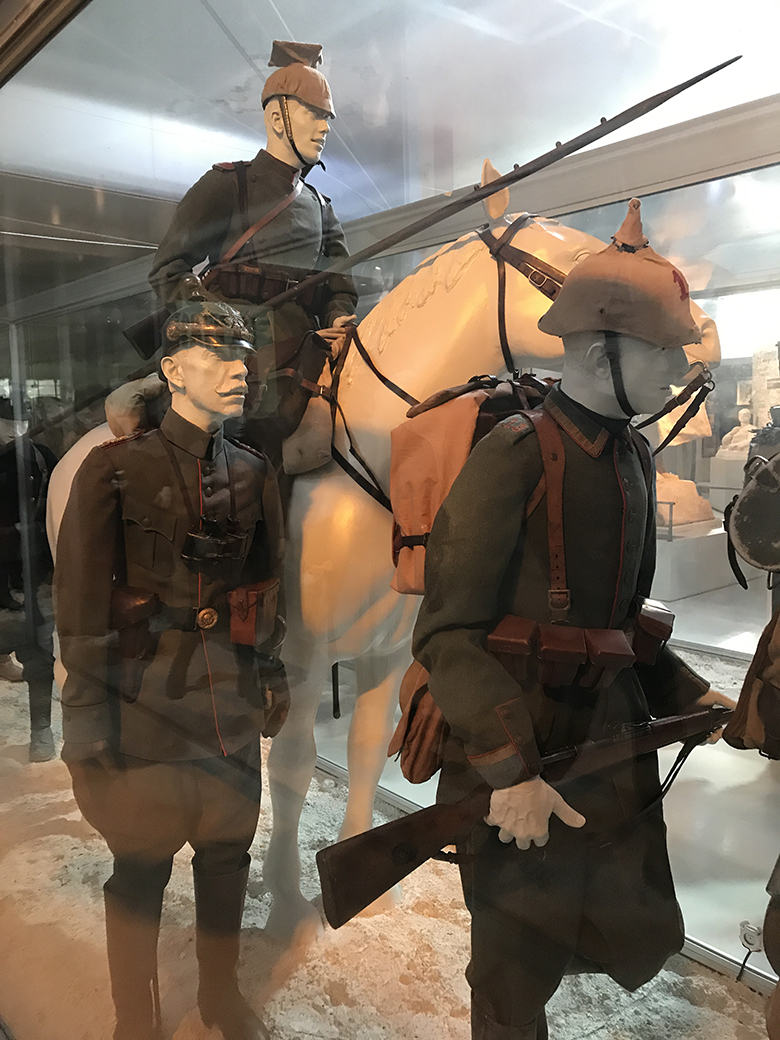 French troops - In the  Museé de la Grande Guerre de Meaux 